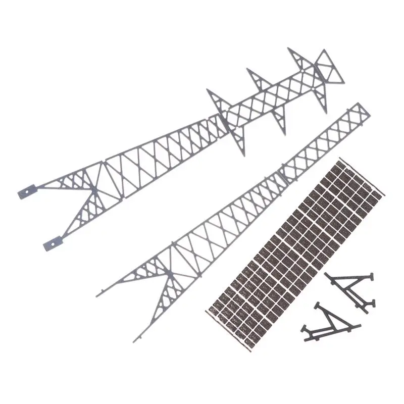●Mini Model Electric Power Tower 1:100/1:150 ABS High Voltage Tower Modeling Railway Train Sand Table Scene Layout Assembly Toy view 6