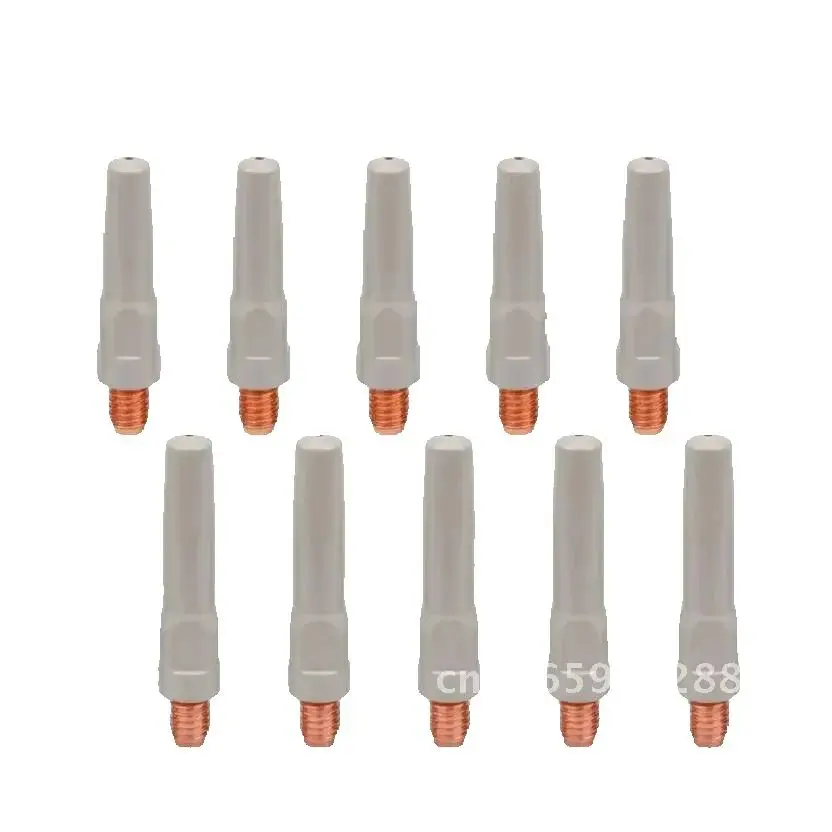 

10PCS Anti-welding MIG Welding Wire Feeding Tips Coated Welding Nozzle Consumables Gun Slag Material Special Welding MAG Torch