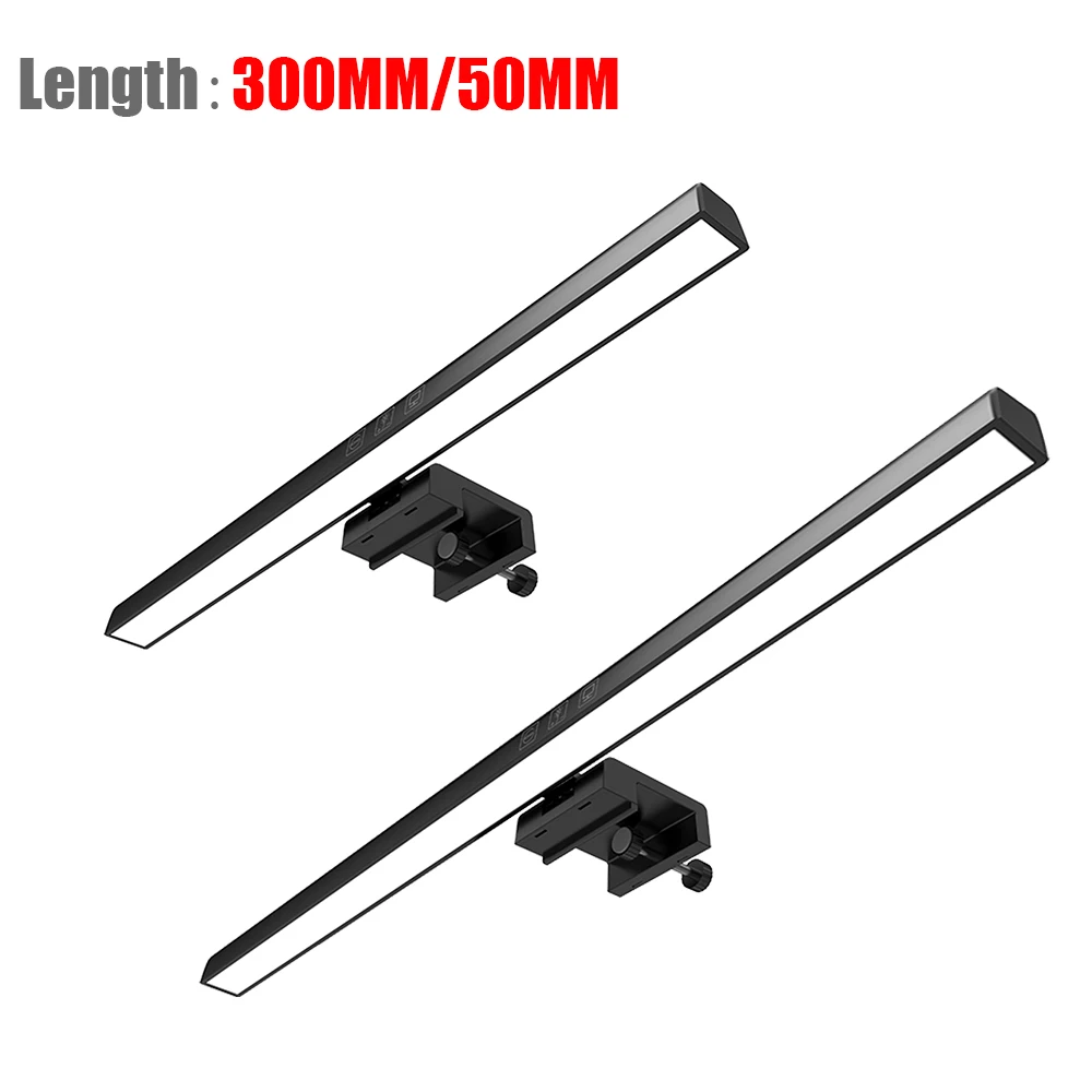 33/50cm Stepless Dimming Monitor Light Bar 3 Temperature Adjustable PC Monitor Screen Light Bar Eye-Care Reading Lamps