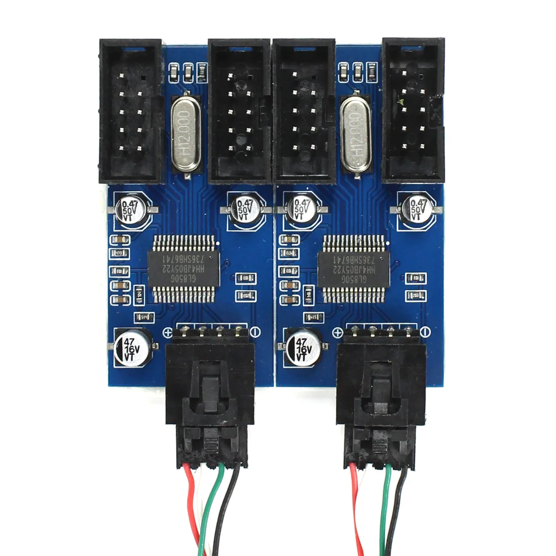 9pin USB رأس ذكر 1 إلى 2 / 4 أنثى تمديد كابل بطاقة سطح المكتب 9 دبوس USB HUB USB 2.0 9 دبوس موصل محول ميناء متعدد