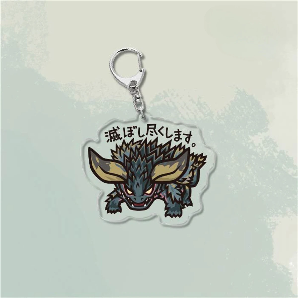 Anime GOODS Acrylic Keychain cute y2k Monster Hunter keychain for bag keys car key bag backpack collection display accessories