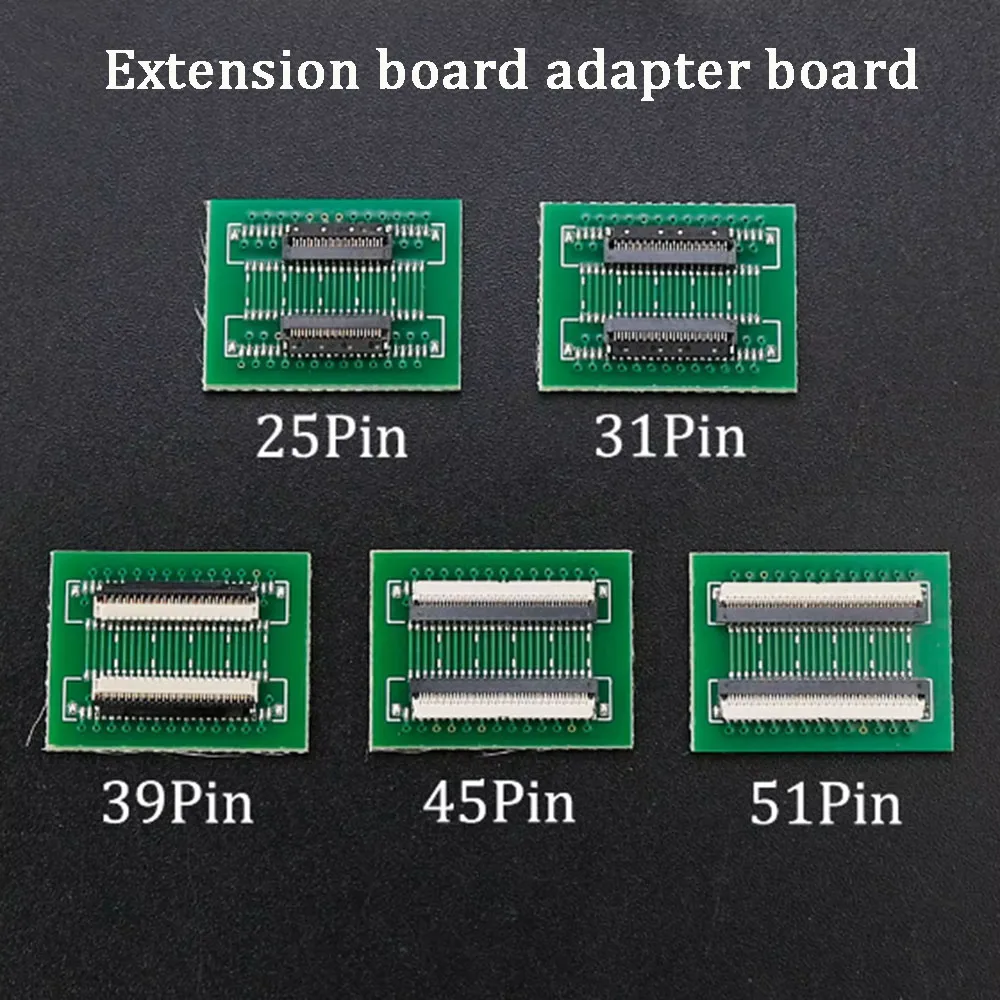 1Piece FPC FFC Flexible Flat Cable Extension Connection Board 0.3 MM PCB Pitch 25 31 39 45 51 PIN Connector FPC Adapter