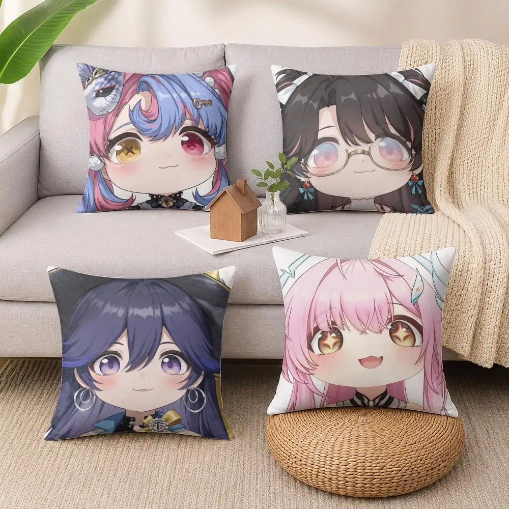 Aemeath Orie Wuthering Waves Cushion Cover Soft Short Plush Pillow Cases Hidden Zipper Cutecore Sofa Bedroom Home Decor Gift