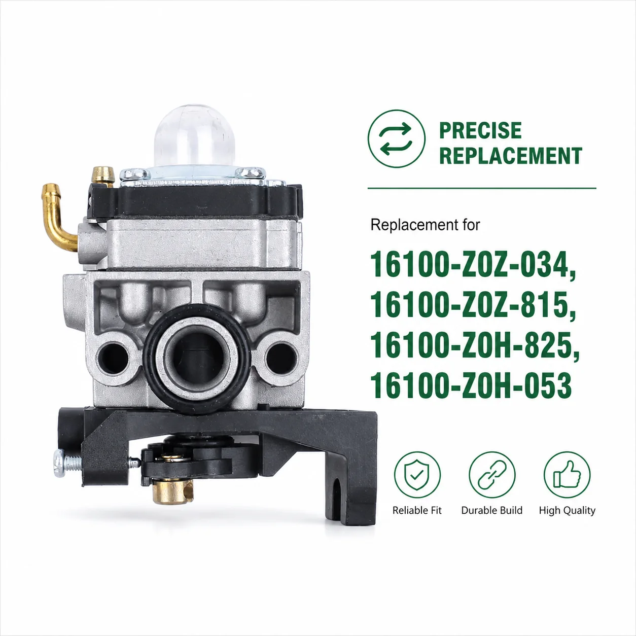 Carburetor Kit For Honda HHB25 FG110 with Fuel Filter Spark Plug Oil Bubbles Gasket Oil Hose Replaces 16100-Z0Z-034 815 & more