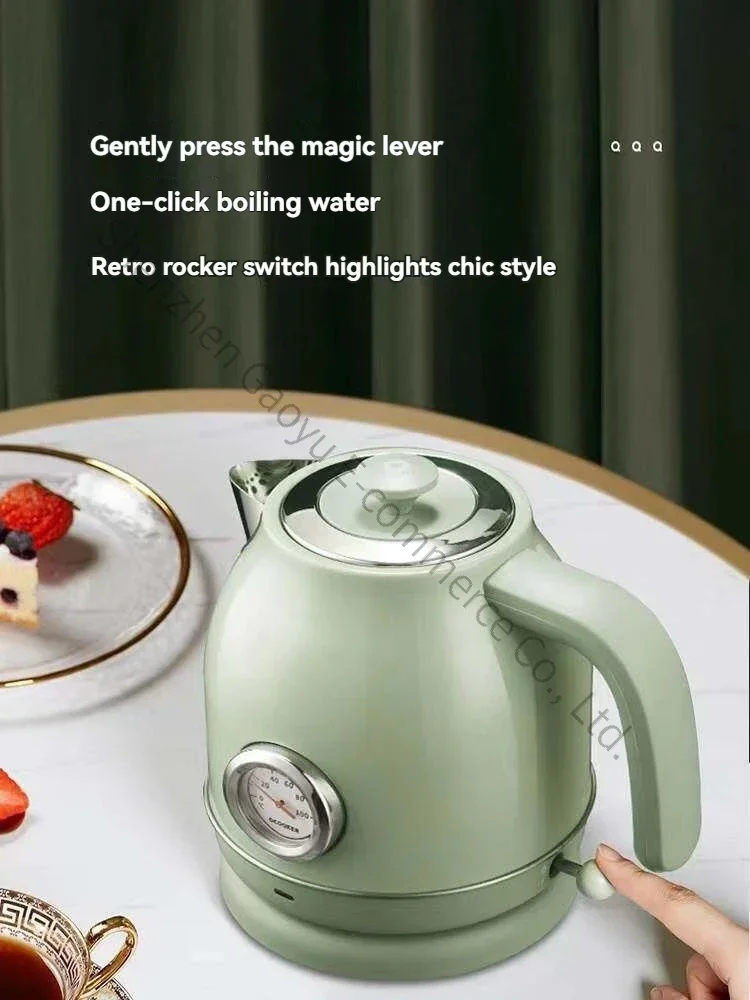 Electric Integrated Kettle Retro Electric Kettle Household Tea Brewing Stainless Steel