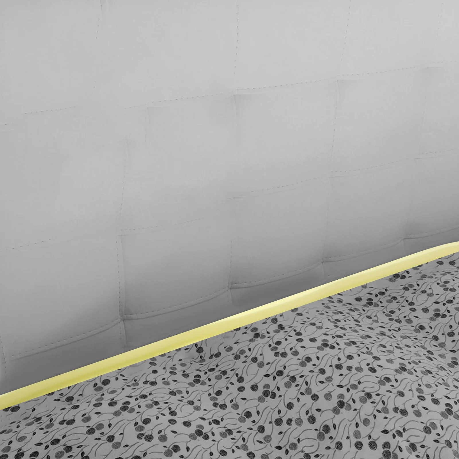 

L Shaped Bed Gap Filler Pillow Wedge for Headboard Gap Mattress Filler Strips Full Size Beds Easy Installation Yellow