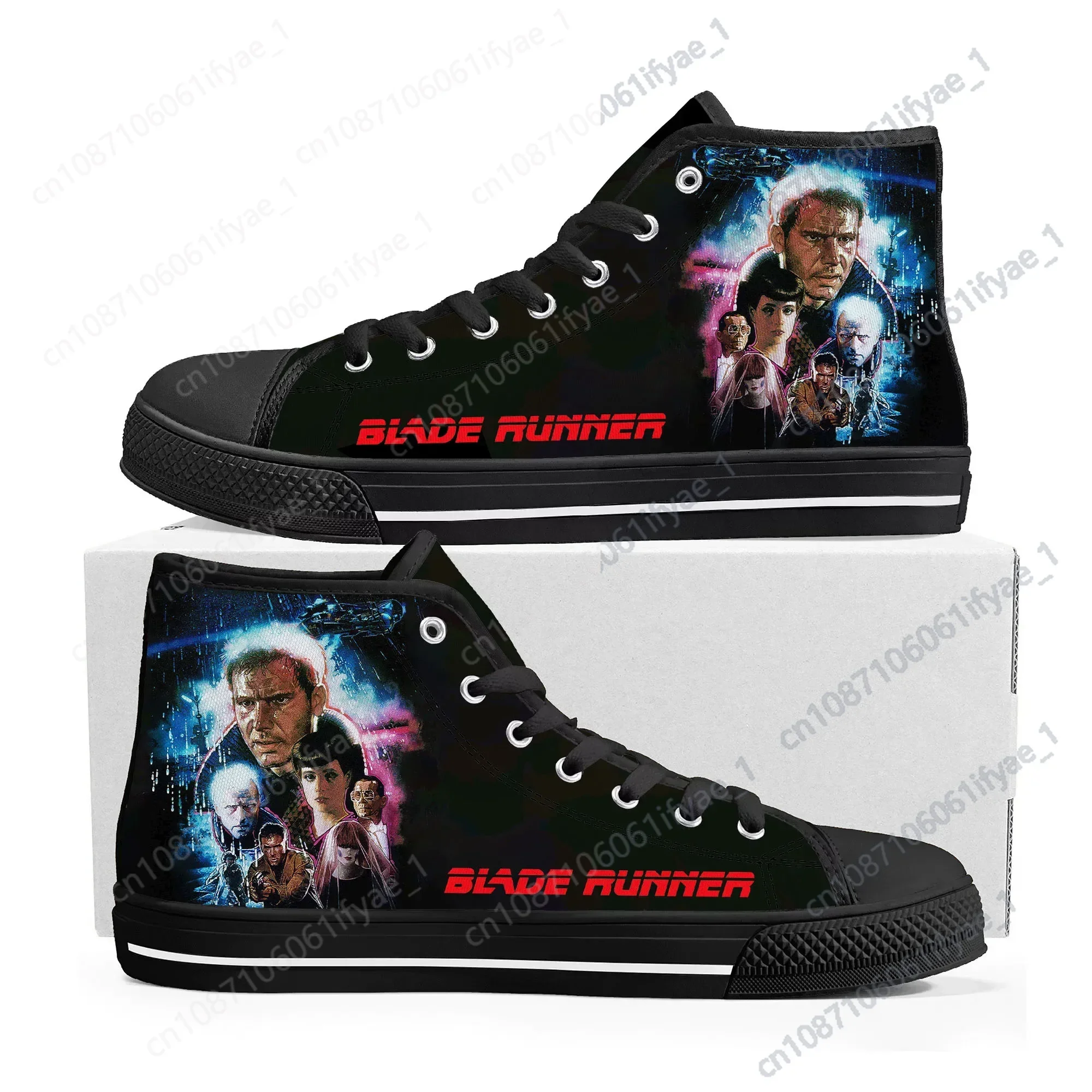 

Blade Runner Movie High Top High Quality Sneakers Mens Womens Teenager Canvas Sneaker Casual Custom Made Shoes Customize Shoe