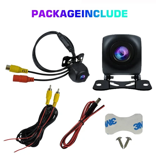 Imagen 2 del producto Cámara de aparcamiento inverso para coche, visión nocturna, cámara de visión trasera para coche, Monitor para coche, Mini cámara de visión trasera de 170 grados, accesorios