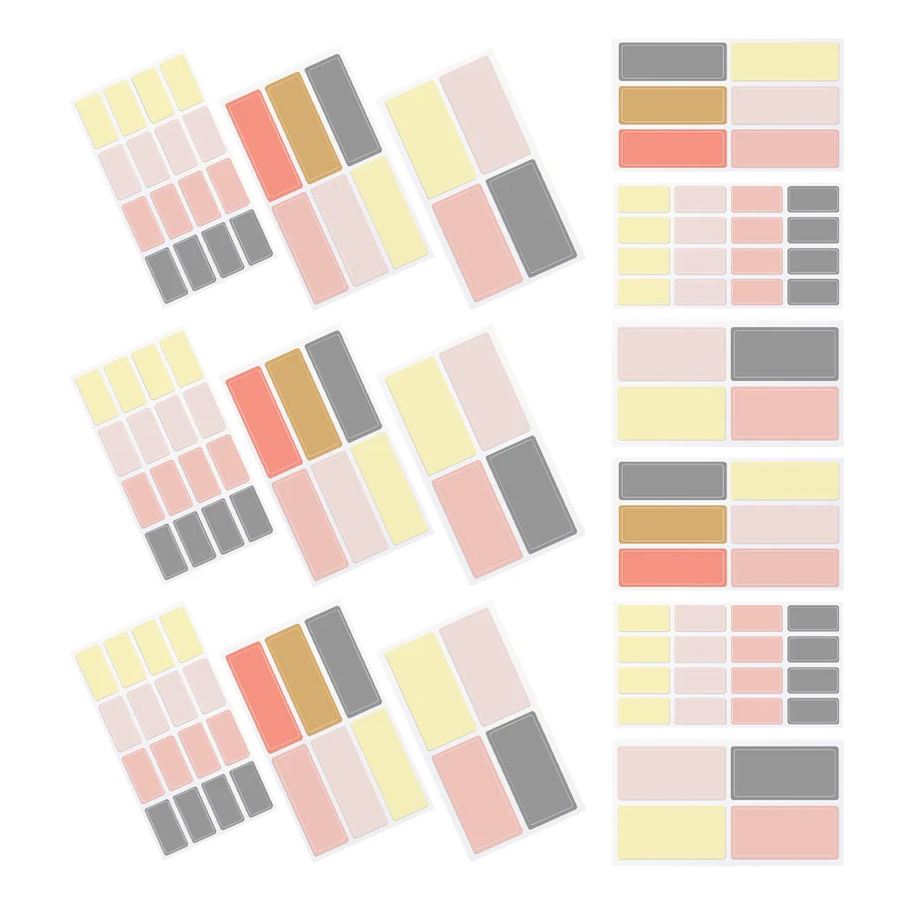 

520Pcs Name Tag Stickers Waterproof Blank Sorting Label Stickers Adhesive Labels for Home Storage Moving Organization