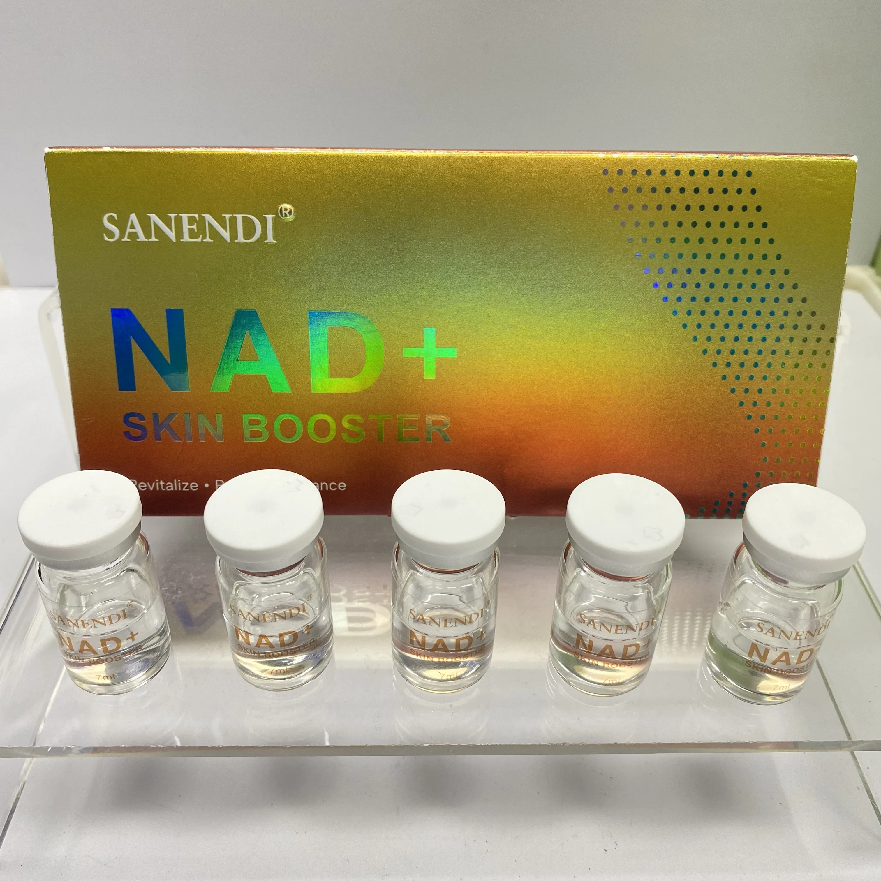 El más nuevo suero NAD + para levantamiento facial NAD Plus PDRN Essence Dr.Pen suero para envejecimiento de la piel opaca 5 viales