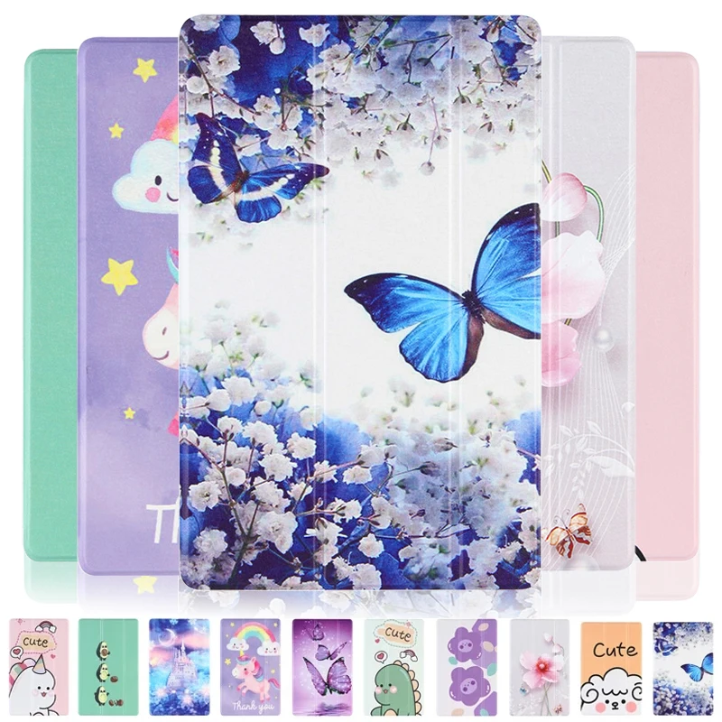 

For Samsung Galaxy Tab A7 2020 Case 10.4inch Butterfly Cartoon Painted Cute Cover Tablet For Funda Samsung Tab A7 T500 T505 Case