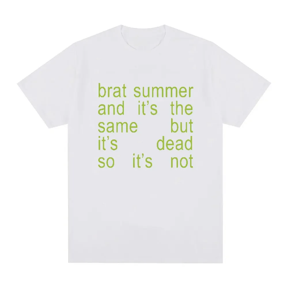 Charli Xcx Brat Summer and It's Same Album T-shirt Men Women Kids Fashion Harajuku Tshirt Casual Comfortable Extra Large T-shirt
