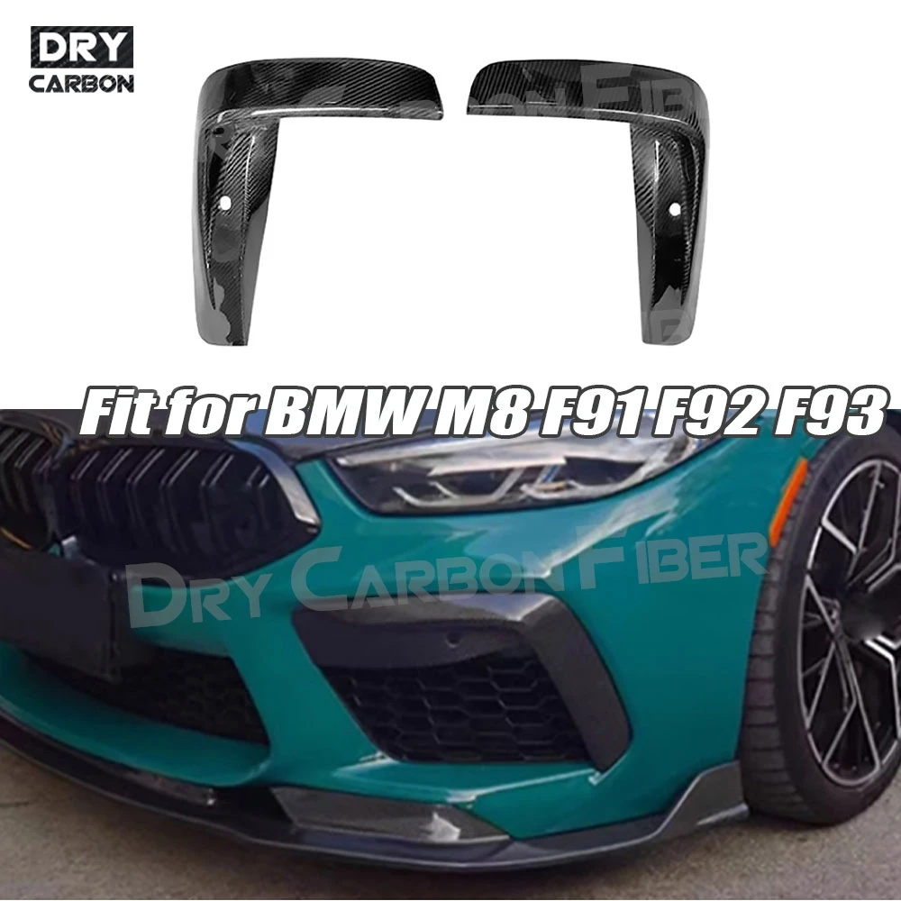 

Углеродное волокно для BMW M8 F91 F92 F93 2017-2023, накладка на переднюю противотуманную фару, накладка на лампу для бровей, комплекты кузова FRP