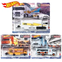 Originele Hot Wheels Premium Auto Cultuur Team Vervoer Kinderen Speelgoed Voor Jongens 1/64 Diecast Nissan 35gt-rr Mazda Rx3 Tomaso Pantera