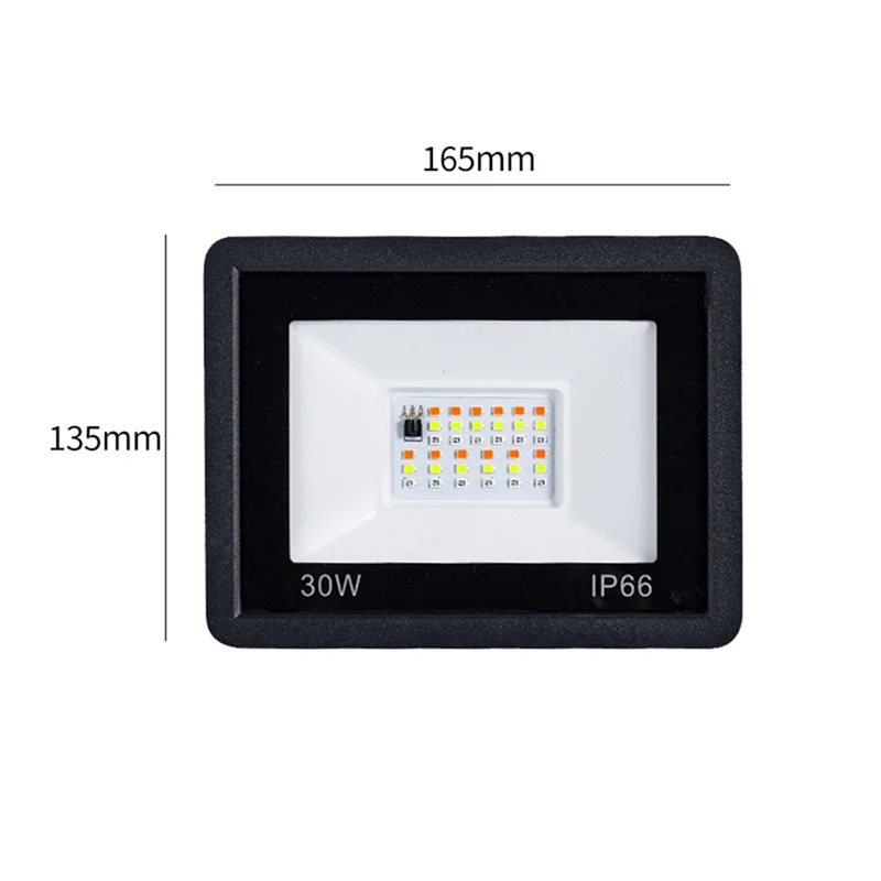 ABBO-RGB Flood Light RGB Reflector IP66 LED Spotlight With Remote Projector Lamp Outdoor Garden Lighting