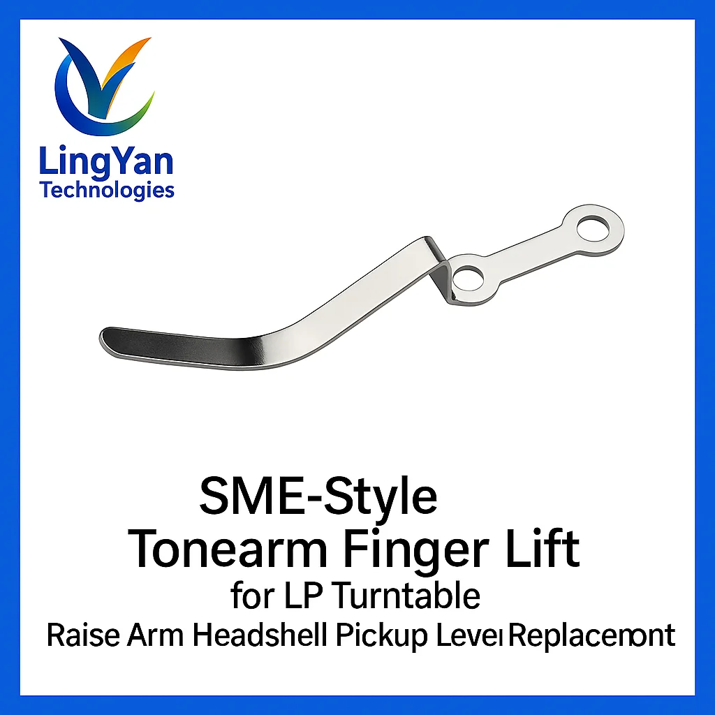 SME-Style Tonearm Finger Lift for LP Turntable | Raise Arm Headshell Pickup Lever Replacement Part