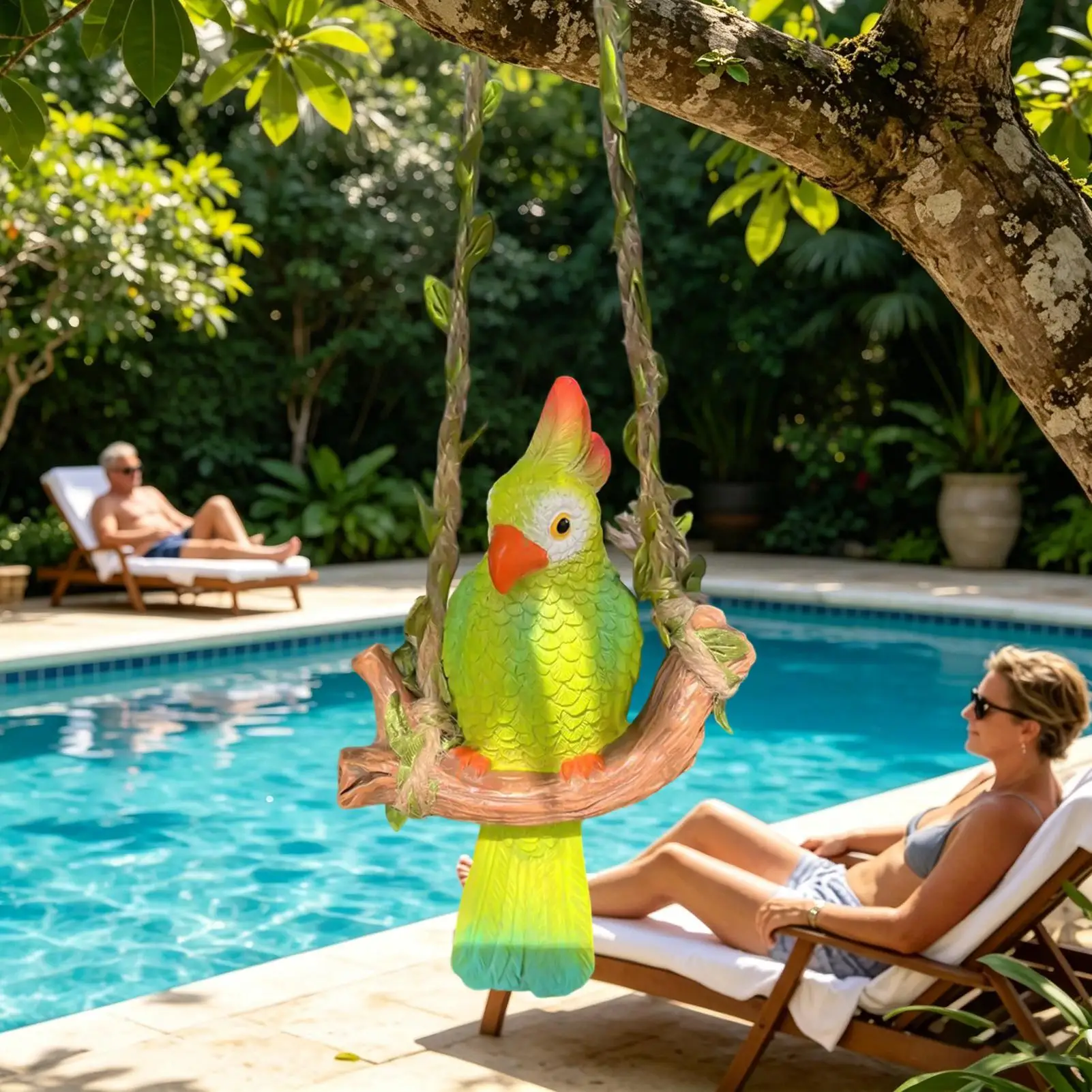 

Bird Figurines Home Decor Realistic Resin UV Resistant Statue Decorative Bird Art Collectible Figurines For Outdoor Patio Porch