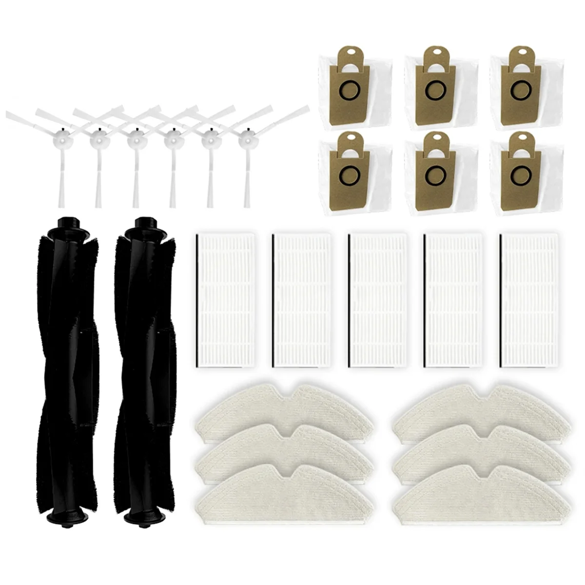 A01M для Lenovo T1 Pro/T1s Pro/очиститель T1, аксессуары для робота-пылесоса, роликовая щетка, фильтр Hepa, швабра, тканевый мешок для пыли