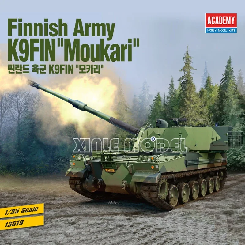 

Academy 13519 K9FIN Moukari 155mm Self-Propelled Howitzer 1/35 Tank Scale Model Kit