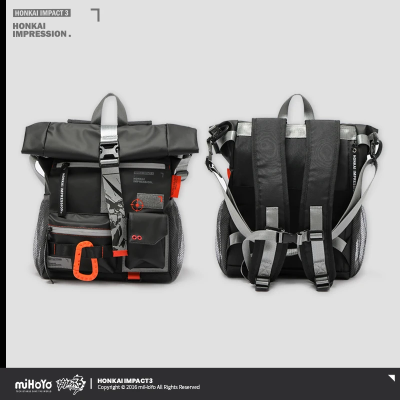 혼카이 임팩트 3 문 헤일로 코스프레 가방 영원한 불꽃 토트백 키아나 여행 캐주얼 백팩 숄더 크로스바디 백