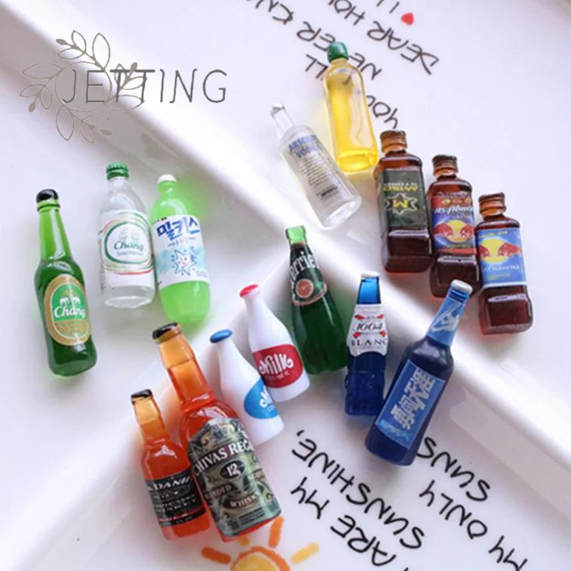 حار 5 قطعة 1:12 دمية مصغرة المشروبات زجاجات نموذج دمى اكسسوارات المطبخ