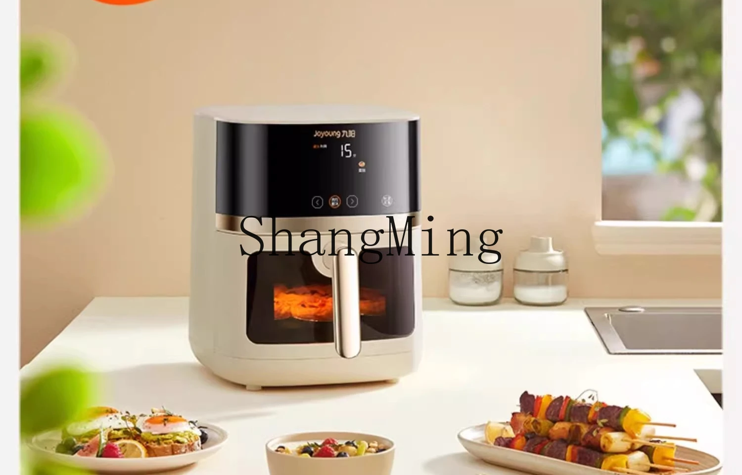 مقلاة كهربائية منزلية ذات سعة كبيرة من ZYY بدون دوران، ماكينة طهي فرن كهربائي متعددة الوظائف