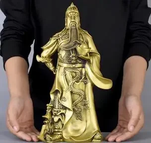 Guan Gong Buddha Statue Dekoration aus reinem Messing für Heim dekoration und Geschenk öffnung Guan Yu Guan er Ye Wu Cai Shen Statue