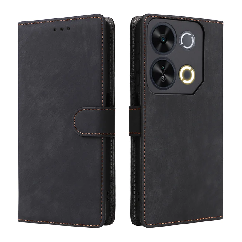 For Itel P65 4G P671L Case Wallet Anti-theft Brush Magnetic Flip Leather Case For Itel P65 4G P671L Phone Case