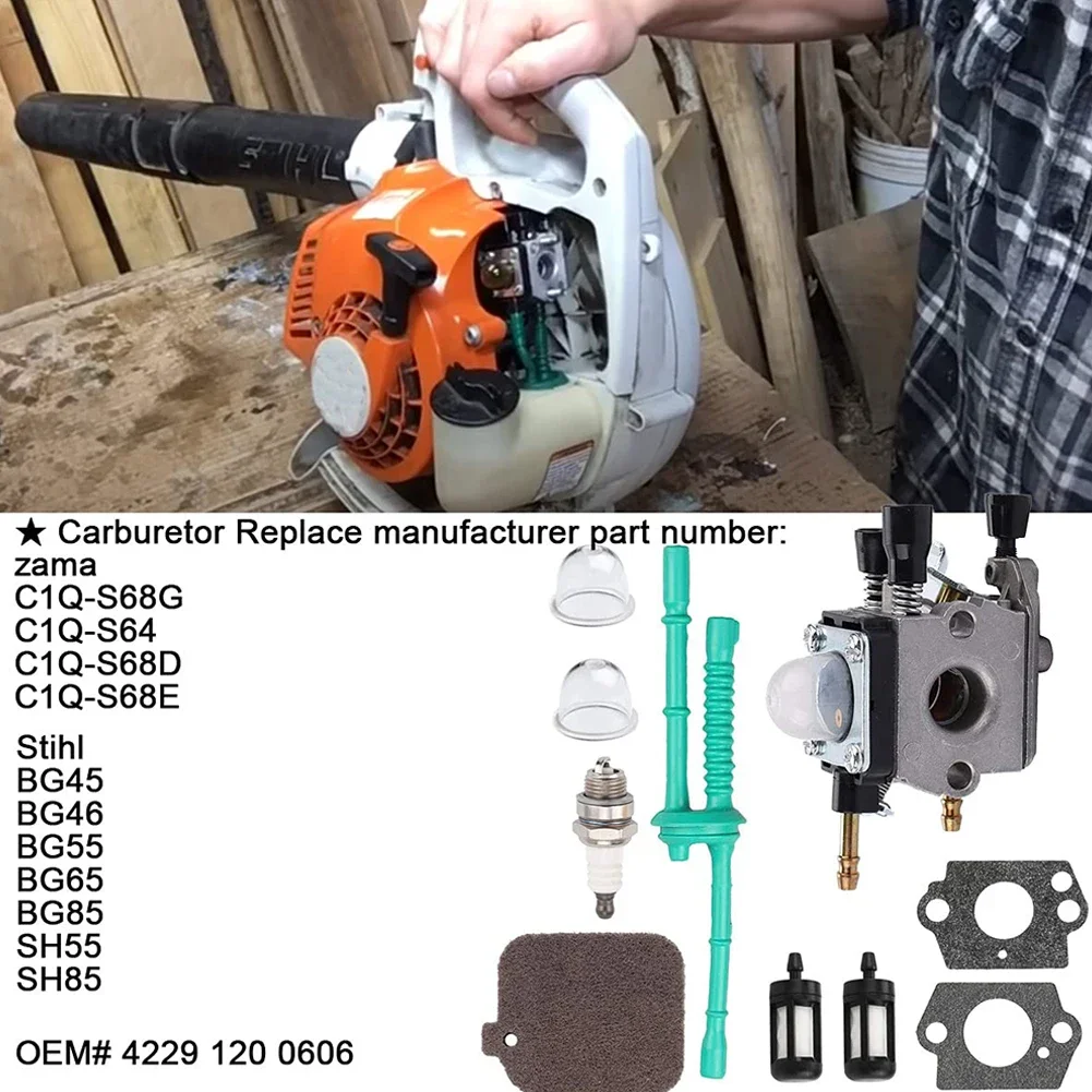 Blade Blower Carburetor Kit Exquisite 1 Set 42291200606 C1Q-S68G Easy To Install Reliable High Quality SH85 BG55