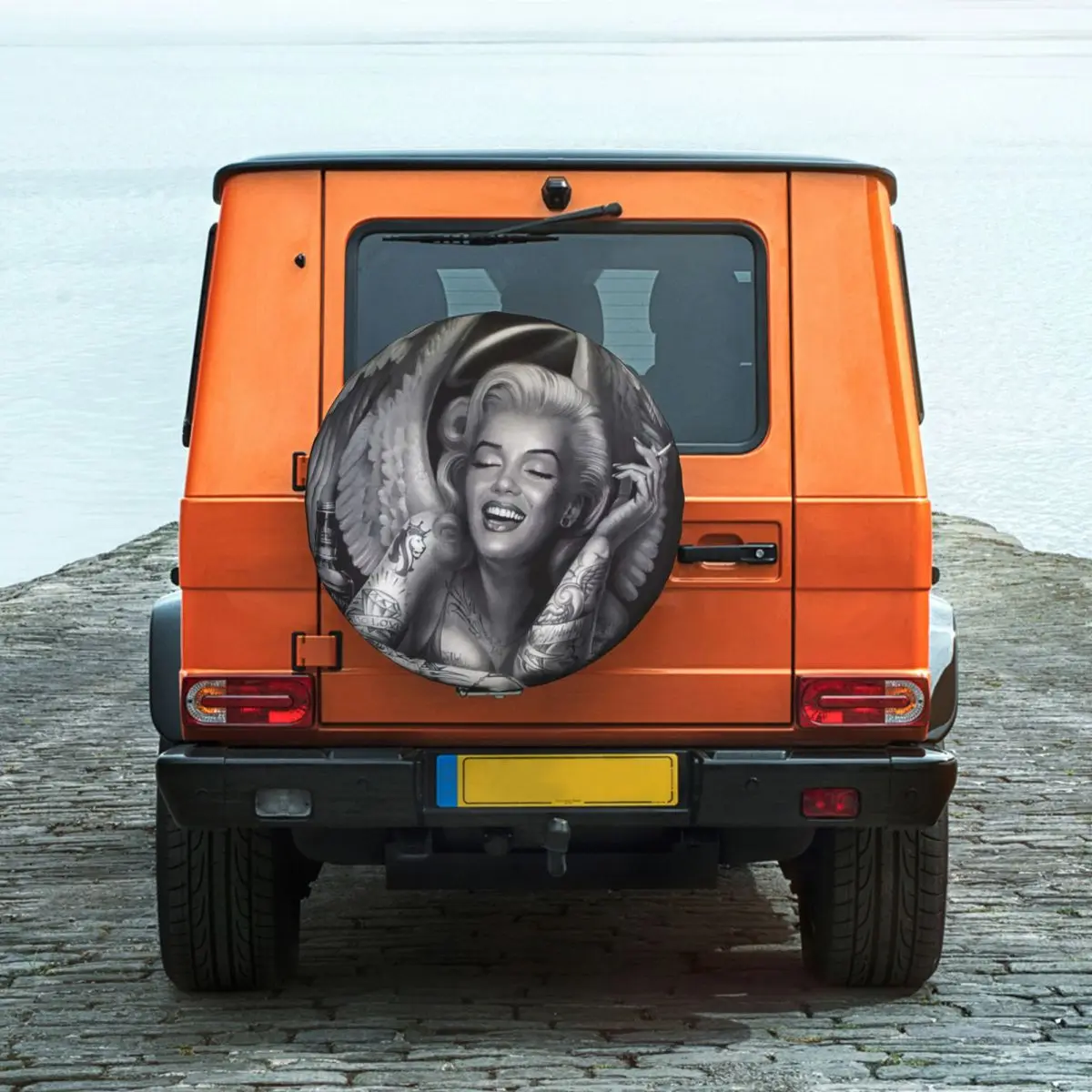 

Funny Marilyn Monroe Tire Cover Wheel Protectors Weatherproof Universal for Jeep Trailer RV SUV Truck Camper Travel Trailer