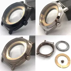 NEITON 42mm silver black rose gold stainless steel case fit NH35 NH36 ETA2836 Miyota8205 8215 821A Mingzhu DG2813 3804 movement