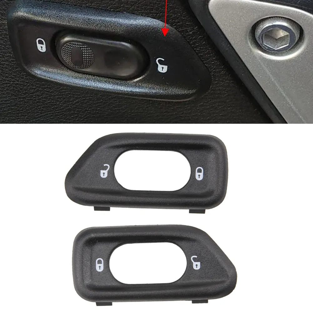 Pair of Front Door Lock Switch Bezels for Jeep For Wrangler JK 2011 2018 Placement on Vehicle FRONT Right&Left