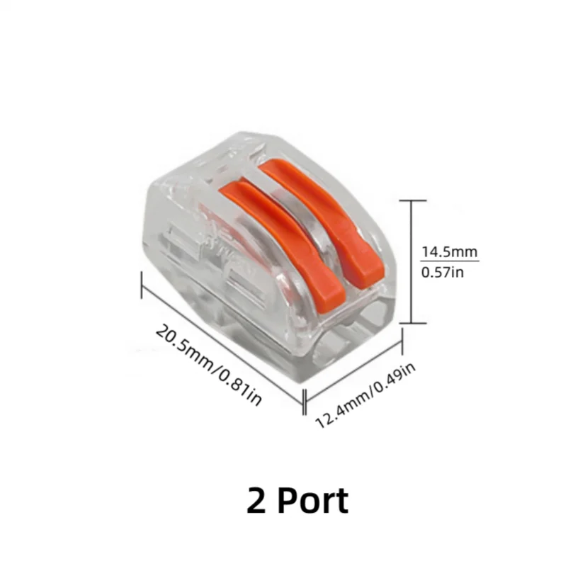 1piece 2port 3port 4port 5port Splice Spring Lever Wire Compact Transparent Electrical Suitable for Electrical Connector