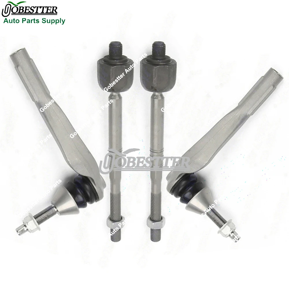 4X Front Alex Inner Outer Steering Tie Rod End For Benz C E Class W205 W213 CLS C257 GLC X253 C253 4-Matic 2054600005 2054600405