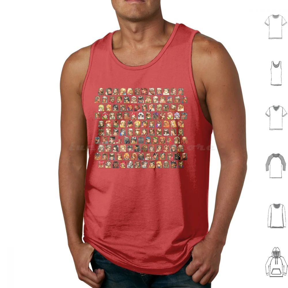 Suikoden Cast Tank Tops imprimé en coton Suikoden Stars Of Destiny