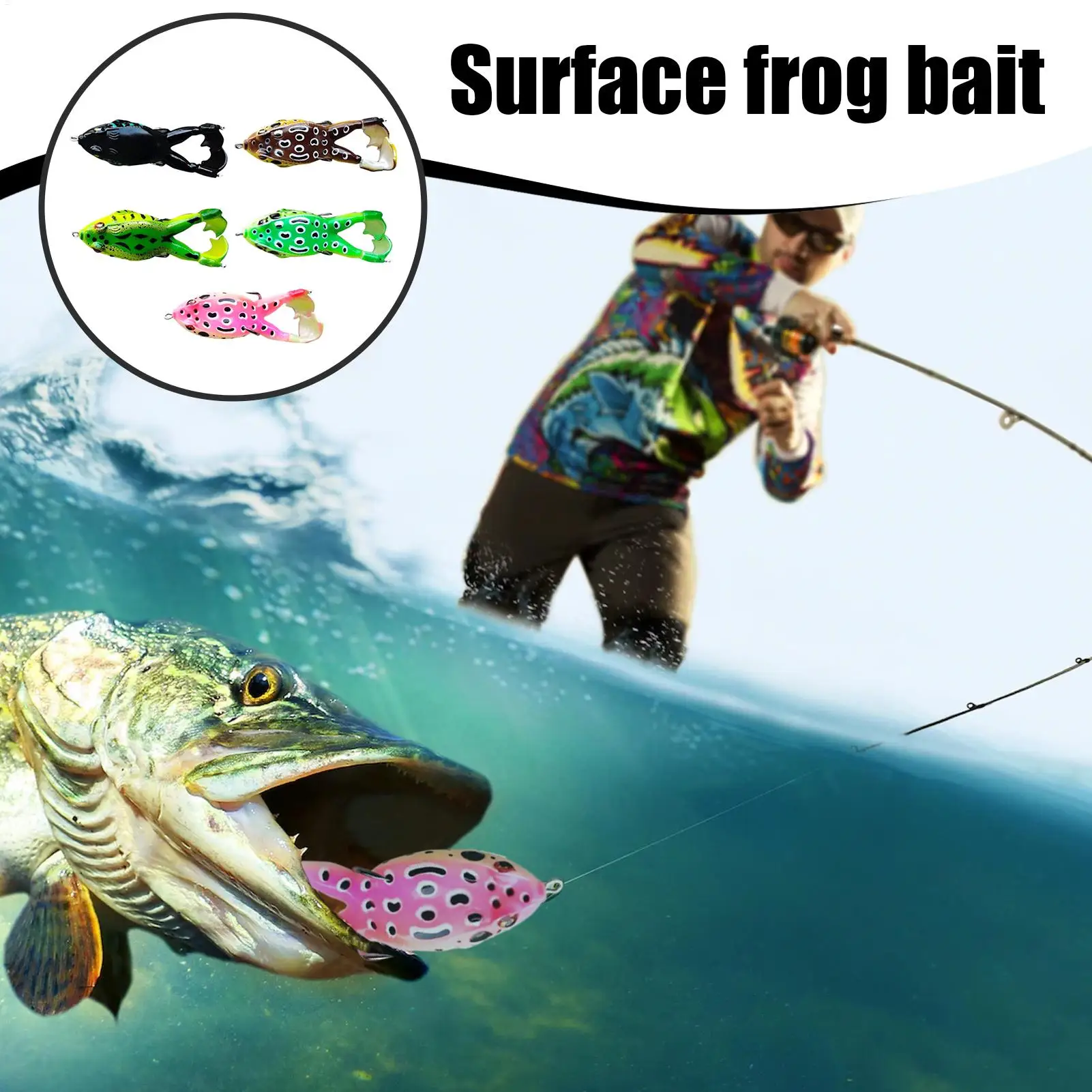 

Приманки для лягушки для ловли окуня, водная приманка для лягушки, набор приманок для ловли форели, мягкая приманка для плавания, реалистичная приманка для озера, реки, пруда