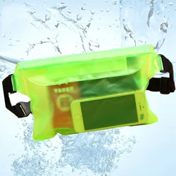 Swimming waterproof waist pack PVC drifting outdoor leisure sealing transparent touch screen mobile phone waterproof