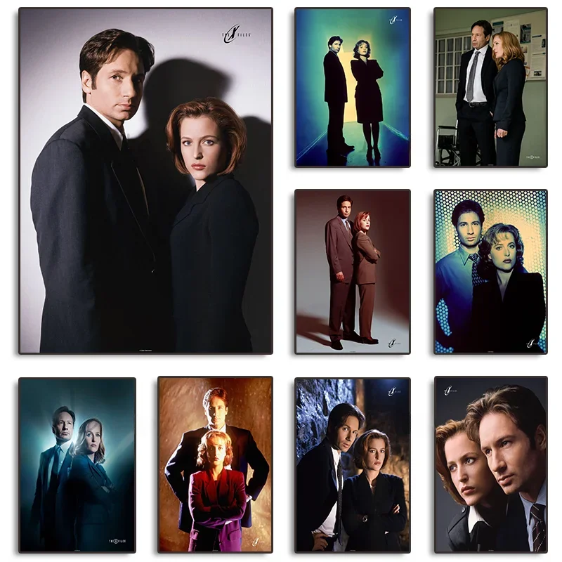 Canvas Painting and Prints Wall Art Picture Classic Suspense TV Series The X-Files Mulder and Scully Posters for Room Decor