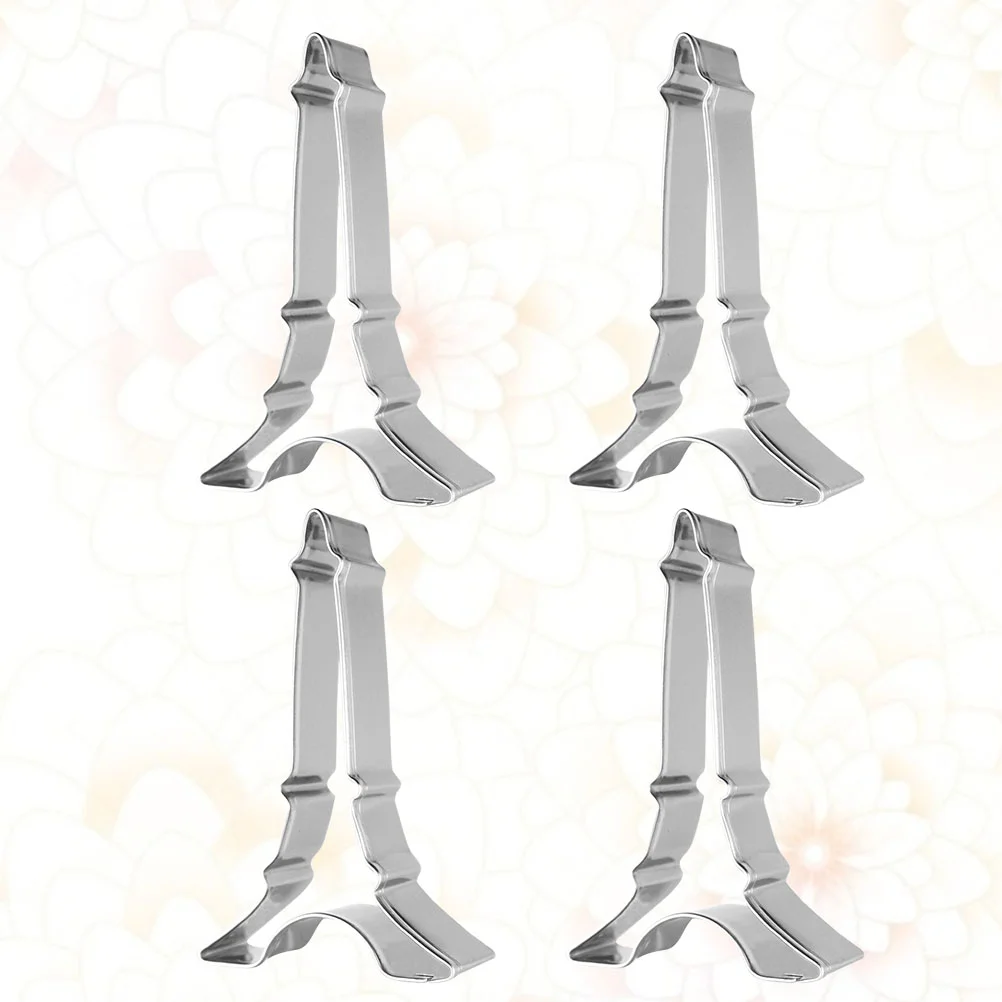 

4 PCS Cookie Cutters Stainless Steel Molds Eco Friendly Anti Rust Non Demould Baking Cake Decorations