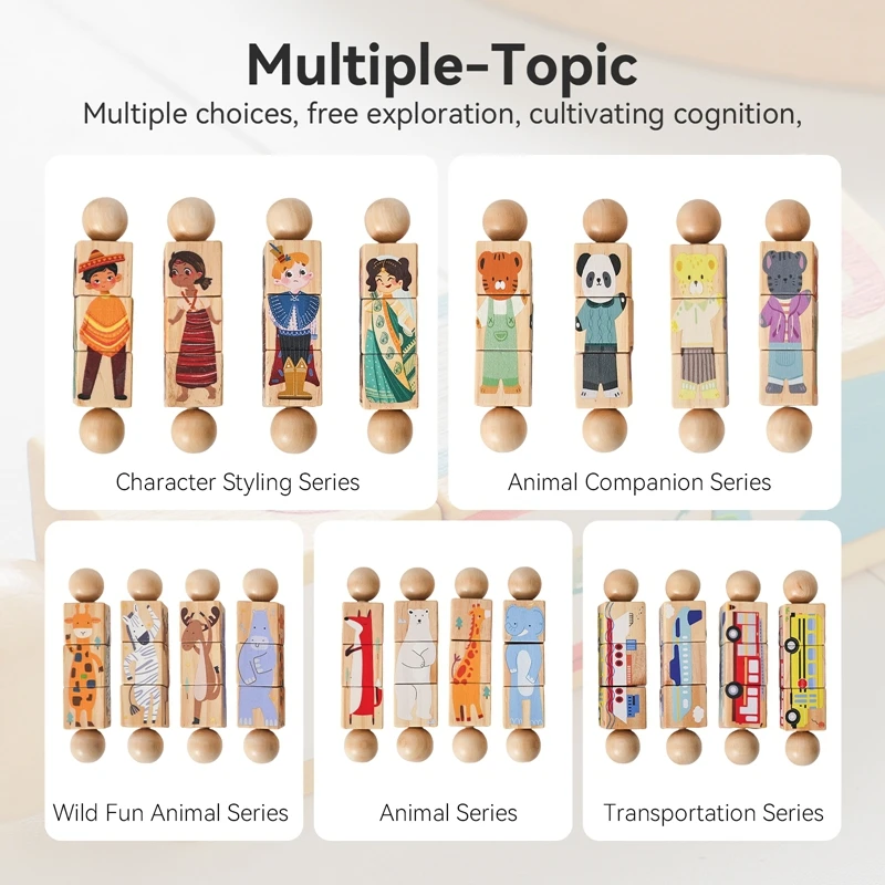 1PC Nuovo Bambino di Legno Rotante Puzzle Campana Sonaglio Bambino Montessori Del Fumetto Ruota Blocco Sonaglio Per Il Neonato Giocattoli Regalo