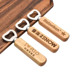 Wooden Handle Bottle Opener for Gift