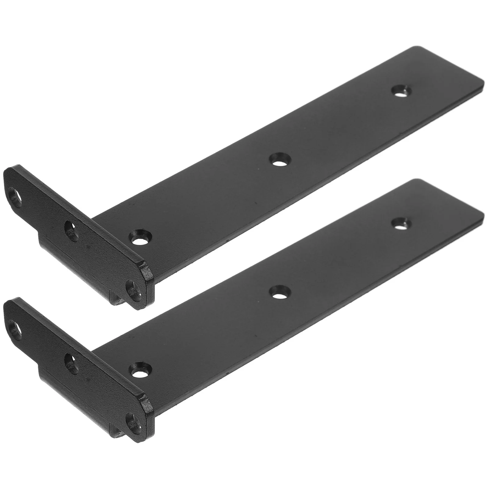 

2pcs Wall Mounted Shelf Brackets Heavy Duty Steel 10 Inch Strong Bearing Support Black Matte Finish Corner Brace For Kitchen