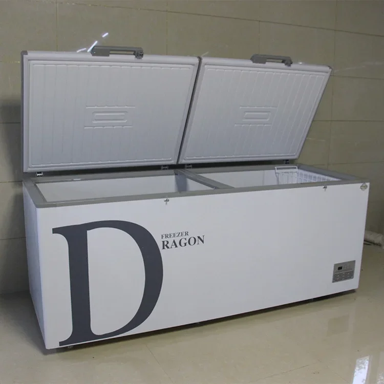 # Refrigerador comercial y cofre de doble puerta superior Congelador comercial horizontal