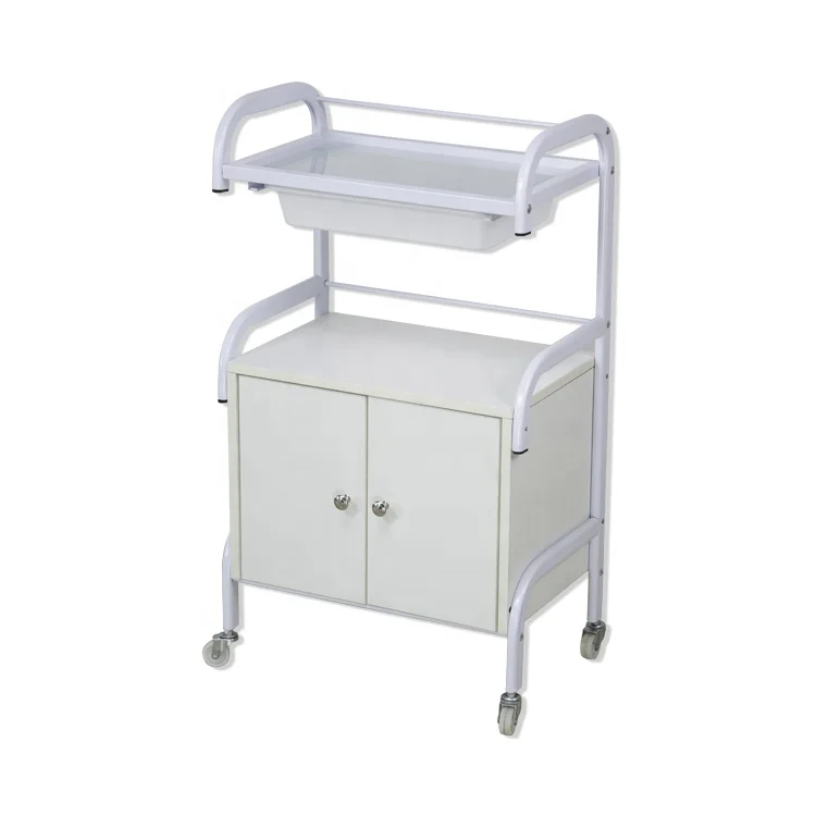 Rolling Trolley Salon and Spa Use Moving Stand Trolley Cabinet Beauty Machine Display With Wheels