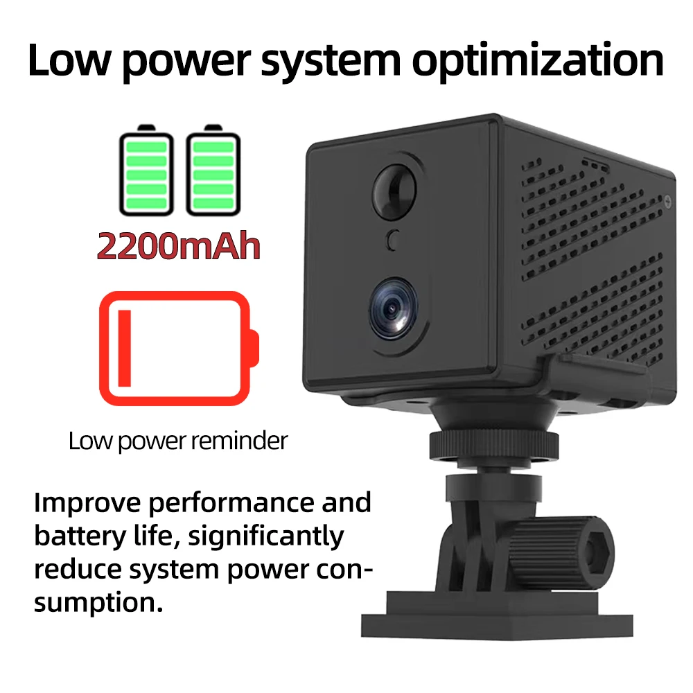 Mini 4G Security Camera SIM Card or Wifi 5MP Survalance IP Camera 2200 mAh Big Battery Low Power Infrared Night Vision CCTV Cam