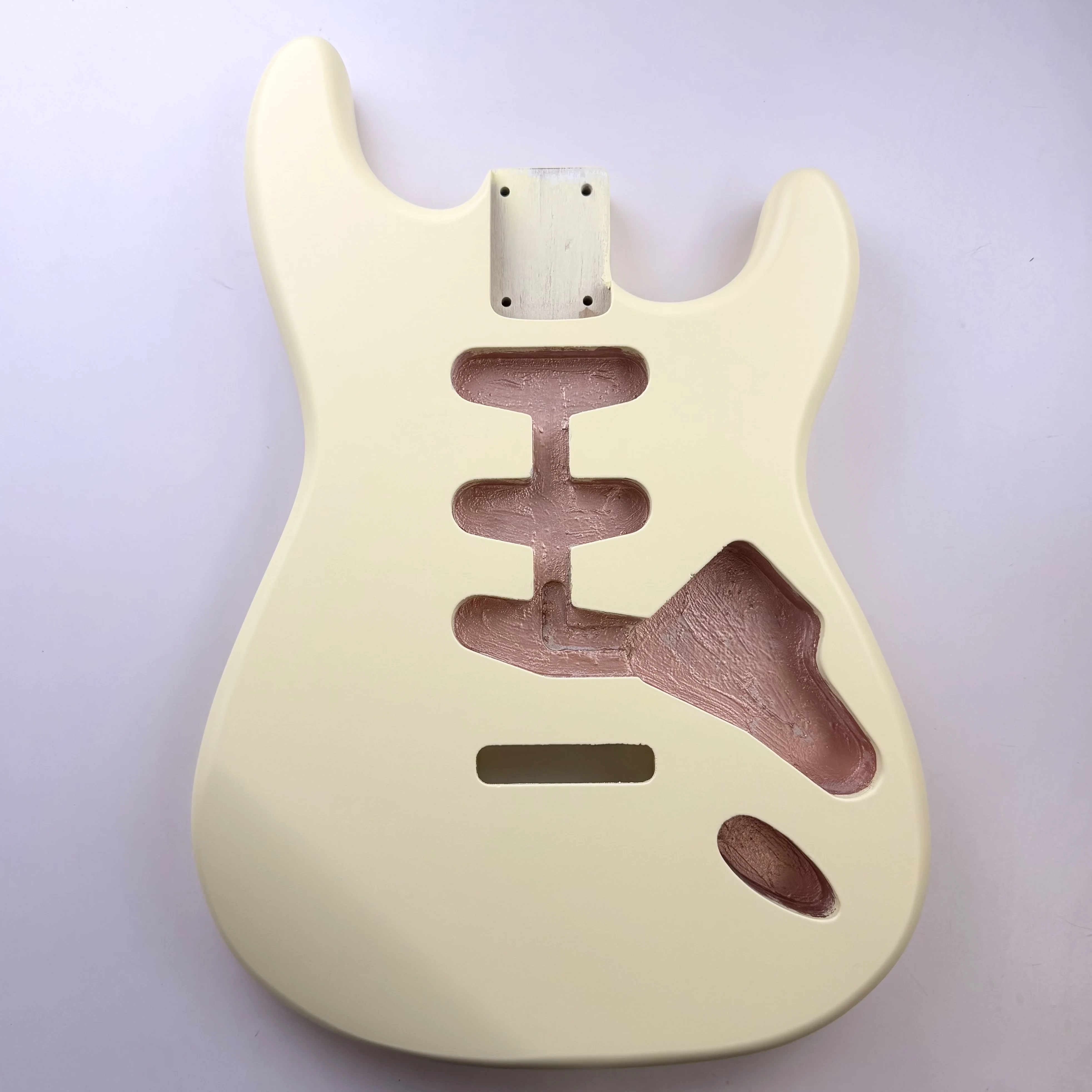 ST Style Electric Guitar Body Matte Vintage Yellow North American Alder Wood Guitar Body Replacement