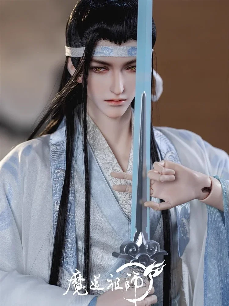 แกรนด์มาสเตอร์แห่งการเพาะปลูกปีศาจอนิเมะ BJD LAN Wangji ขนาด78ซม. รูปแบบเครื่องแต่งกายโบราณที่จำกัดตุ๊กตาขยับแขนขาได้ของขวัญในการตกแต่ง