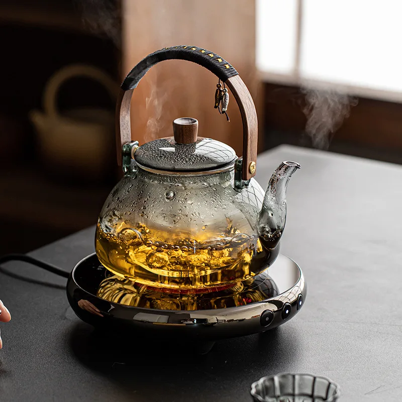 

Стеклянный чайник, чайник с балкой, бытовая электрическая керамическая плита, чайник для приготовления пищи и приготовления на пару, чайник двойного назначения, чайник для заварки чая