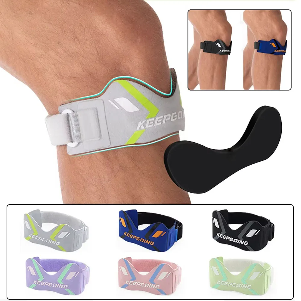 1PCS Patella Band Protection Kneecap Knee Tendon Support Strape Brace Adjustable Absorption Compression Pad Basketball