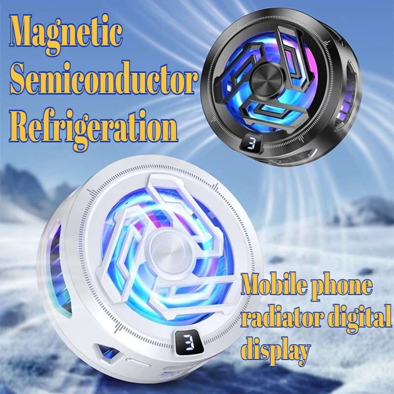 SR17 Pro Magnetic Phone Cooler with Digital Display Fast Cooling Semiconductor for Gaming Live Streamers